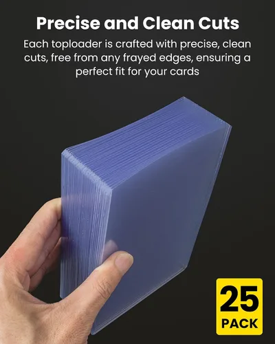 Vista 7 de 3.5 x 5 Toploaders Paquete de 25 fundas rígidas de PVC rígidas