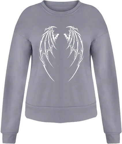 Vista 2 de Vickyleb Women Witches Brew Sweatshirt Fall Sweater Funny Spooky Horror Season Sweatshirt Halloween Graphic Tees Tops