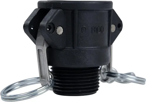 Vista 9 de 2 piezas de accesorios de bloqueo de leva de polietileno (parte B) de manguera de leva y ranura, adaptador macho x rosca NPT hembra accesorios