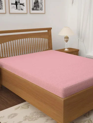 Vista 4 de BedDecor Protector de colchón, 100% impermeable, sábana bajera ajustable de rizo de algodón de primera calidad (individual, azul marino)