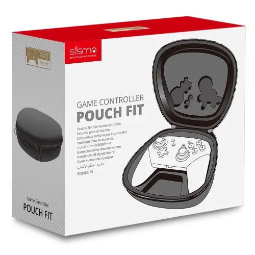Vista 6 de sisma Switch Pro Controller Case Compatible with Official Nintendo Switch Pro Controller Hard Shell Travel Protective Cover Home Safekeeping Storage