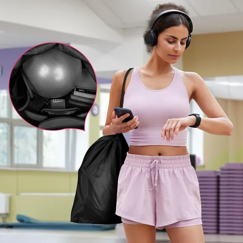 Vista 8 de WALITO Kit de Pilates para el Hogar para Mujeres, Juego de Anillo de Pilates con Círculo Mágico, Bandas de Resistencia, Bandas de Ejercicio Figura