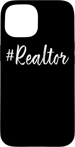 Vista 6 de Hashtag Realtor Real Estate Agent Business Gifts Funny Quote Case for iPhone 17