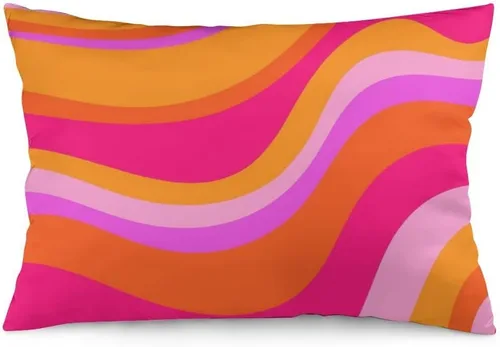 Vista 9 de Fundas de almohada decorativas de tigres rosados, funda de almohada lumbar de 12 x 20 pulgadas, funda de cojín para decoración del hogar, sala