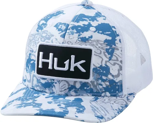 Vista 70 de HUK - Gorra de camionero de malla para hombre con cierre a presión Gorra de pesca antirreflectante