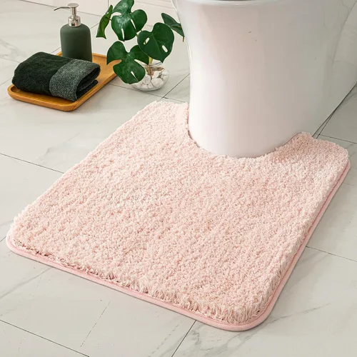 Vista 75 de MIULEE Alfombras de baño negras, suaves y pequeñas, absorbentes, antideslizantes, de secado rápido, esponjosas, para baño, bañera y duchas, lavables