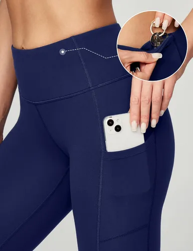 Vista 5 de Ewedoos - Pantalones deportivos de yoga para mujer con bolsillos leggings con bolsillos, de tiro alto, con control de abdomen, que no transparentan