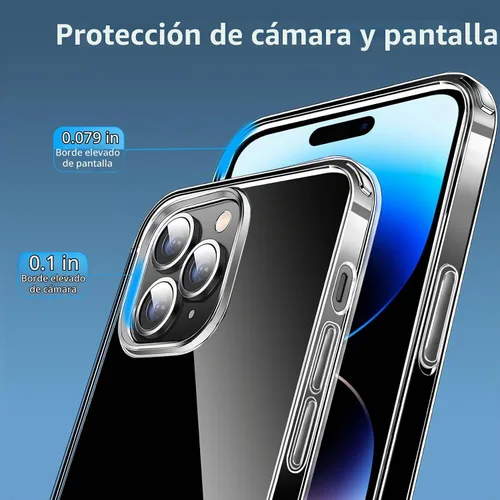 Vista 8 de Funda magnética compatible con iPhone 14 Pro Max, compatible con carga inalámbrica MagSafe, parte trasera transparente antiarañazos, a prueba