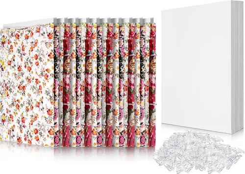Vista 7 de Teling Tableros de cómics de 7.5 x 10.5 pulgadas, tablero de respaldo de tela y clips de cocodrilo de plástico en forma de U, tablero de póster