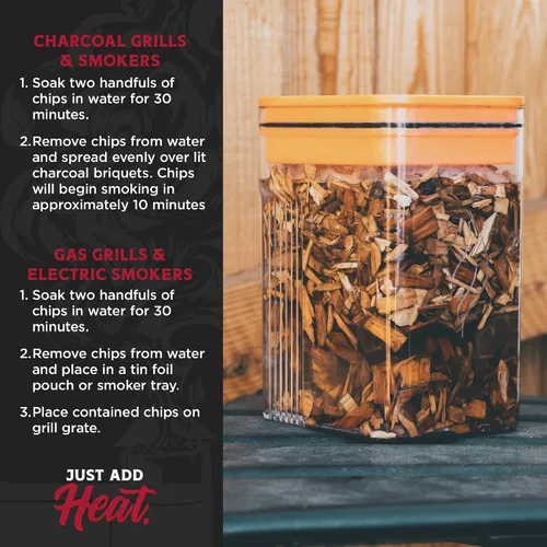 Vista 4 de Fire & Flavor Premium 100% Natural Hardwood Smoking Chips, Compatible with All Grills, Cherry