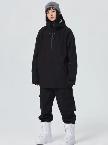 Vista 49 de RIUIYELE Traje de esquí para mujer, chaqueta y pantalones de snowboard para deportes al aire libre, traje de nieve con aislamiento impermeable