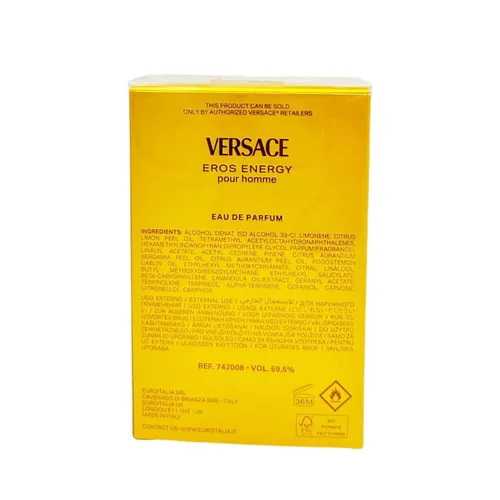 Vista 4 de [Renovado] Versace Eros Energy de Versace para Hombre - EDP en aerosol de 1.7 onzas