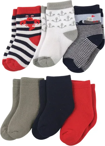 Vista 15 de Luvable Friends Conjunto de calcetines unisex para bebé recién nacido y bebé