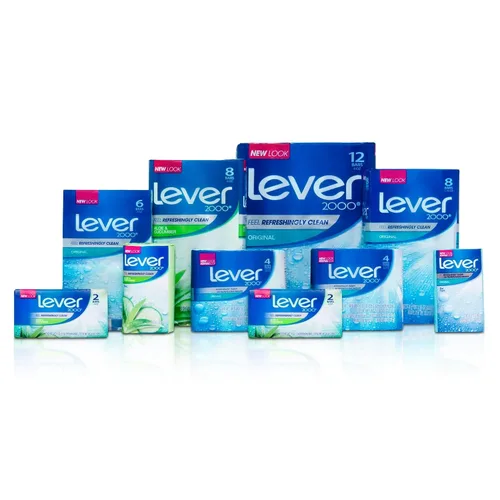 Vista 8 de Lever 2000 Jabón corporal refrescante y limpiador facial con aloe y pepino elimina eficazmente las bacterias, aloe fresco, 3.75 onzas (paquete de 8)