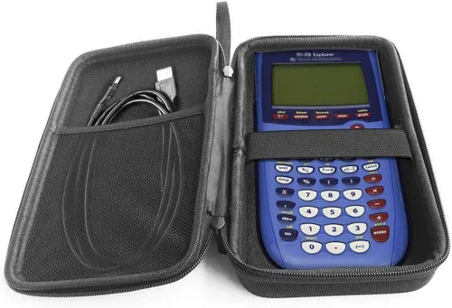 Vista 3 de Estuche rígido compatible con calculadora gráfica Texas Instruments TI-73