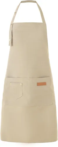 Vista 7 de Tosewever Delantales de Arte para Mujeres Pintura Cerámica Horneado, Delantal de Cocina con Correas de Hebilla para Hombres con Bolsillos para Chef