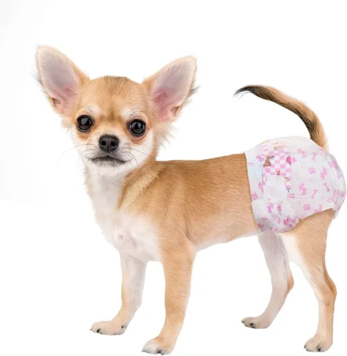 Vista 10 de Dono Pañales desechables para perras, pañales súper absorbentes para perros, con tecnología de gel de secado rápido, a prueba de fugas, ajuste