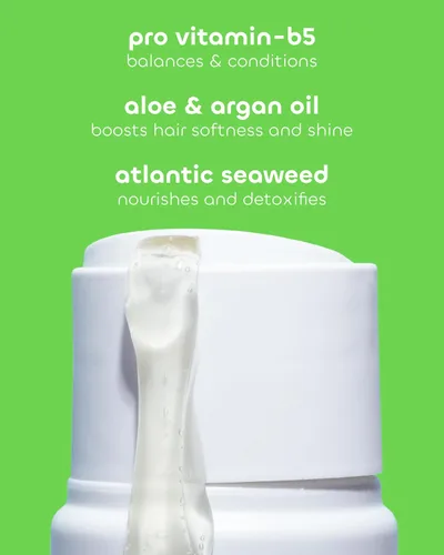 Vista 4 de Seaweed Bath Co. - Juego de champú y acondicionador de equilibrio - Menta de eucalipto - Cuidado nutritivo del cabello con vitamina E, aceite