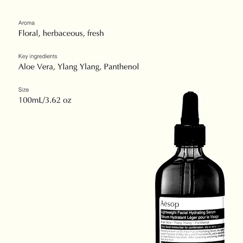 Vista 3 de Aesop Suero facial hidratante ligero 3.4 fl oz/3.62 oz suero antienvejecimiento para la cara Suero hidratante para todo tipo de piel Suero