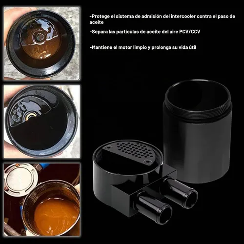 Vista 4 de Ruien - Depósito de aceite color negro de aleación de aluminio de alto rendimiento para auto.