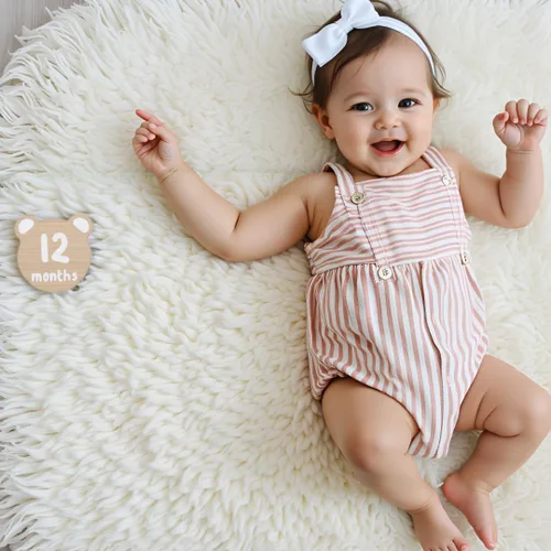 Vista 8 de Kate & Milo Teddy Bear - Discos marcadores de hitos para bebé, 1-12 meses Oso