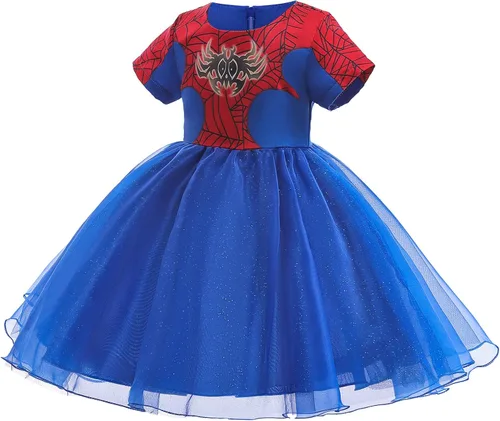 Vista 4 de Hellet Girls Dress Up Superhero Sets & Slap Bracelets for Kids Costumes Halloween Birthday Gifts Party