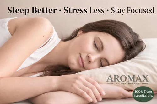 Vista 4 de Aromax - Juego de 6 aceites esenciales para regalo, lavanda, menta, sándalo, madera de teca, árbol de té y gardenia para relajación, sueño y alivio