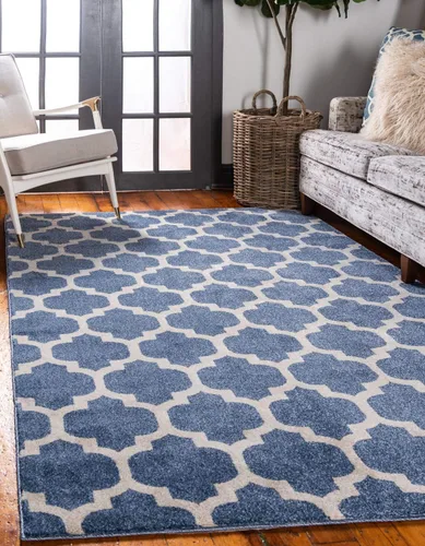 Vista 21 de Unique Loom Trellis Collection - Alfombra de área de Filadelfia, rectangular de 2 pies 2 pulgadas x 3 pies, color morado y marfil