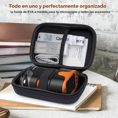 Vista 8 de Juguete STEM de microscopio digital para niños: kit completo de regalo