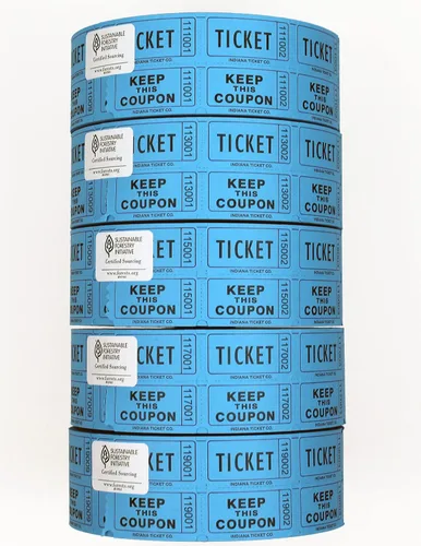 Vista 17 de INDIANA TICKET CO. 2000 boletos morados para rifas de doble rollo, boletos para rifas 50/50, entradas para eventos, carnavales, premios de puertas