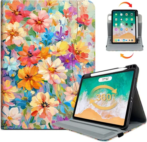 Vista 8 de Vimorco Funda para iPad Air 4ª/5ª 10.9, para iPad Air 6ª 11 M2, para iPad Pro de 11 pulgadas 4ª/3ª/2ª/1ª generación, soporte para lápiz, correa