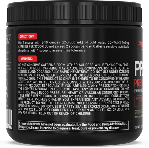 Vista 9 de PEScience - Suplemento energético Prolific en polvo con óxido nítrico para el pre entrenamiento, 40 cucharadas Energía y bomba, L citrulina