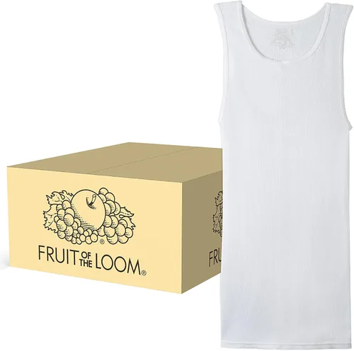 Vista 3 de Fruit of the Loom - Camiseta sin etiquetas si mangas para hombre