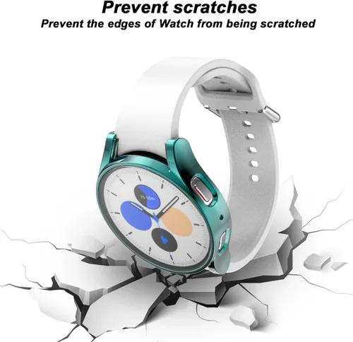 Vista 3 de Rc-Z [Packo de 4] Protector de pantalla para Samsung Galaxy Watch 6 de 40 mm, funda protectora de TPU suave, cubierta facial de repuesto, accesorios