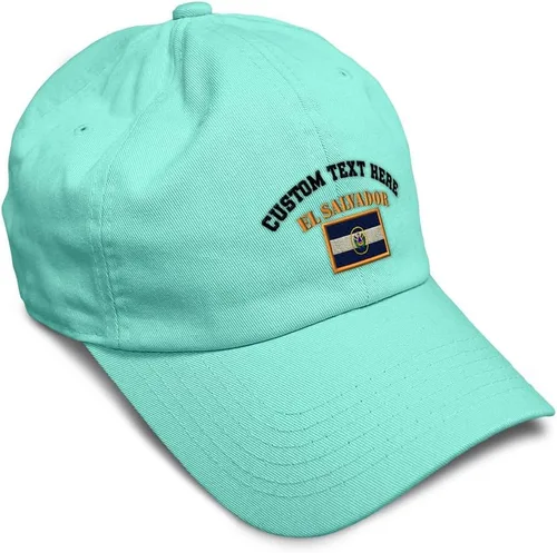 Vista 29 de Speedy Pros Sombrero de béisbol suave bordado papá sombrero El Salvador bandera bordado hombres y señoras gorra de béisbol algodón