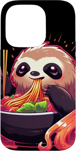 Vista 17 de Sloth Eating Ramen Japanese Noodles Soup Kawaii Case for iPhone 17