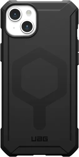 Vista 7 de URBAN ARMOR GEAR UAG - Funda compatible con iPhone 15 Plus de 6.7 pulgadas, Essential Armor negro, imán integrado compatible con carga MagSafe