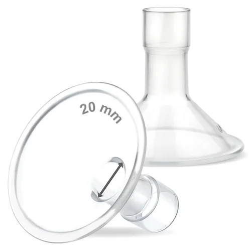 Vista 44 de Maymom MyFit Crater Series - Protector de pecho pequeño de 0.394 in con diseño de dos piezas compatible con piezas de bomba Medela; reemplazo