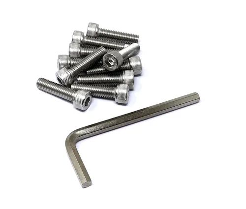 Vista 89 de iexcell Kit de tornillos de cabeza hexagonal de acero inoxidable 304, 100 unidades M2 x 0.157 in, paso de rosca de 0.016 in