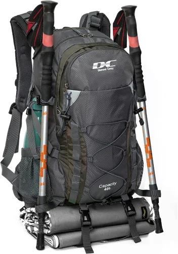 Vista 3 de Diamond Candy - Mochila de senderismo impermeable de 40 litros para hombres Gris