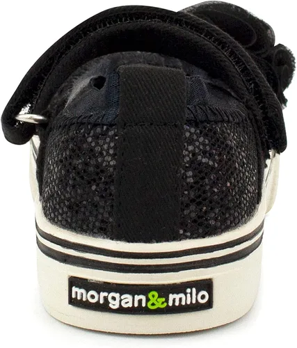 Vista 4 de MORGAN & MILO Zapatos Dazzle Mary Jane para niños pequeños y niñas, talla 6 a 13