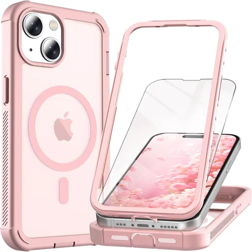 Vista 53 de Funda magnética para iPhone SE 3ª y 2ª [protector de pantalla] [compatible con MagSafe] [protección contra caídas de grado militar]