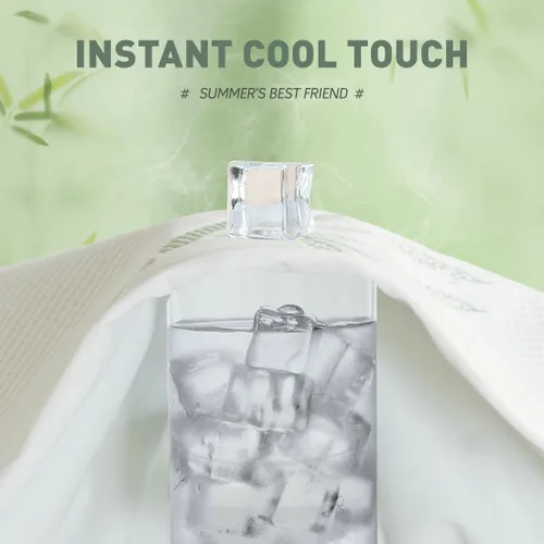 Vista 4 de Protector de colchón refrescante Twin - Funda de colchón de fibra de rayón 100% impermeable y silenciosa (39" x 75") Cama suave, transpirable