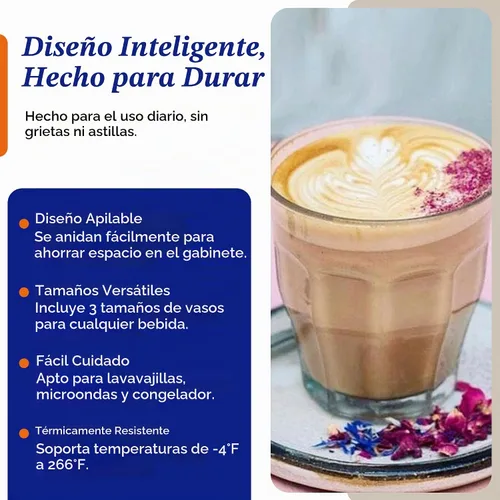 Vista 5 de Juego de vasos de vidrio Duralex Le Picardie - 18 piezas de vasos transparentes en tamaños mixtos