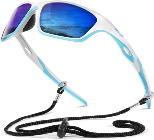 Vista 12 de SCVCN Polarized Sunglasses Sports Glasses UV400 Protection for Men Women Cycling MTB Fishing Running Driving Baseball S33