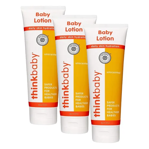 Vista 3 de Thinkbaby Loción para bebé para piel sensible Verificado por EWG, alivio calmante, hidratante, nutritivo Sin fragancia, sin perfume, para cara