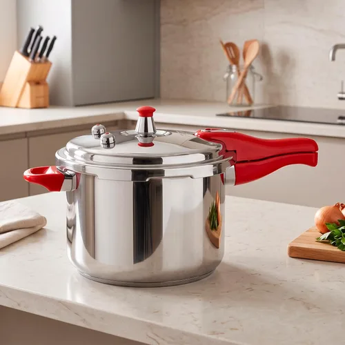 Vista 2 de Magefesa Avant - Olla a presión de aluminio de 6.2 cuartos de galón, compatible con estufas de gas, eléctricas y de cerámica, olla a presión