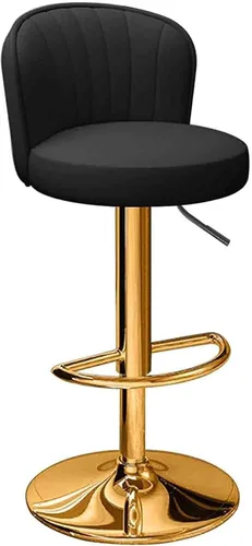 Vista 12 de N/A - Silla de mostrador de desayuno, taburete de bar giratorio ajustable 24.8-32.7 in, taburete de cocina para el hogar, comedor, para islas