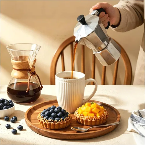 Vista 5 de Juego de tazas de café de cerámica blanca de 6 a 14 onzas con asa para café con leche, té caliente, capuchino, moca, cacao, microondas
