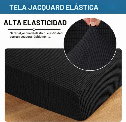 Vista 4 de H.VERSAILTEX Fundas de Cojín de Asiento Individuales Super Elásticas Fundas de Sofá Fundas de Cojín de Sofá Fundas Deslizables Juegos Tela de Sarga